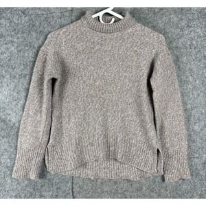 Theory Turtleneck Sweater Women's Petite 100% Cashmere Speckled